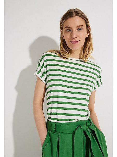 MORE&MORE Kurzarmshirt bequemes, softes Kurzarmshirt, gestreift günstig online kaufen