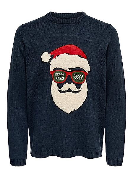 ONLY & SONS Strickpullover ONSXMAS 7 FUNNY BADGE JAQUARD KNIT CS günstig online kaufen