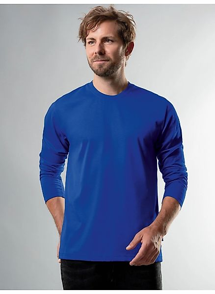 Trigema T-Shirt "TRIGEMA Langarmshirt aus 100% Baumwolle" 1 Stk. tlg. günstig online kaufen