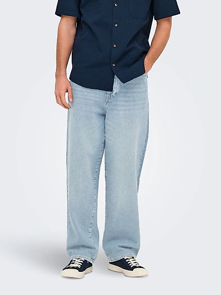 ONLY & SONS Relax-fit-Jeans "ONSFADE LOOSE BOX TAI DNM MU OTL" günstig online kaufen