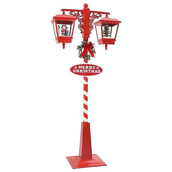 vidaXL Weihnachtsstraßenlampe mit 2 Laternen Rot 80 x 40,5 x 188 cm 4201750 günstig online kaufen