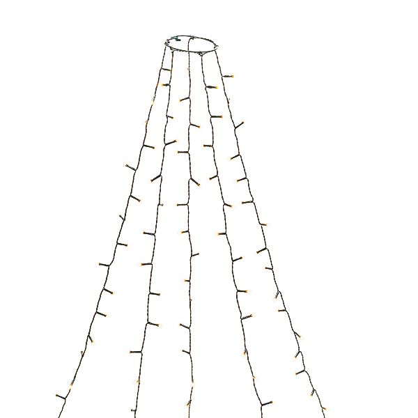 Konstsmide LED Baummantel mit Ring Ø 11, 5 cm 50 Bernsteinfarbene Dioden günstig online kaufen