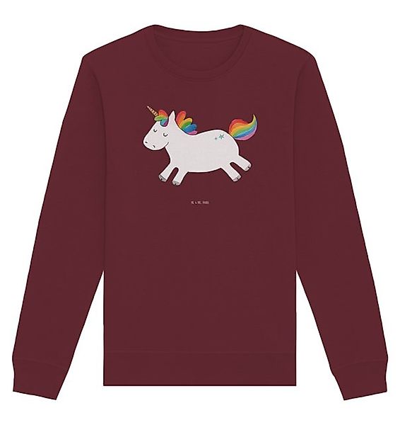 Mr. & Mrs. Panda Longpullover Einhorn Happy Größe L - Burgundy - Geschenk, günstig online kaufen