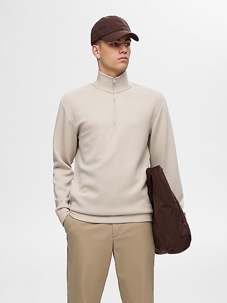 Selected Sweatshirt SLHEMANUEL SOFT ZIP HIGH günstig online kaufen