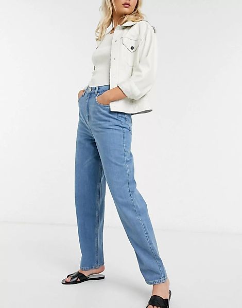 French Connection – Reem – Übergroße Boyfriend-Jeans in mittlerem Altblau günstig online kaufen