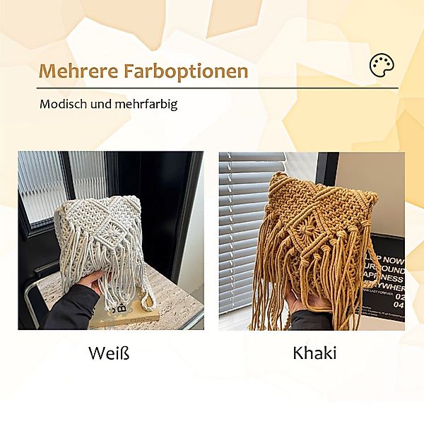 Refttenw Umhängetasche Boho-Fransen Schultertasche,Große Kapazität,Mode Umh günstig online kaufen