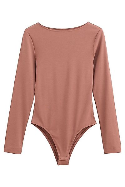 Next Blusenshirt Langärmeliger Bodysuit mit U-Rückenausschnitt (1-tlg) günstig online kaufen
