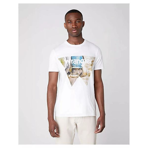 Wrangler Cowboy Cool Kurzärmeliges T-shirt M White günstig online kaufen
