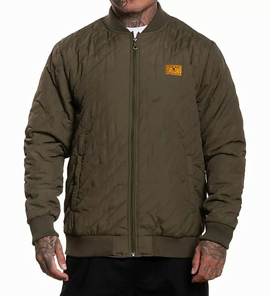 Sullen Clothing Bomberjacke Charger Jacket Olivgrün Gesteppt Bomberjacke Ar günstig online kaufen