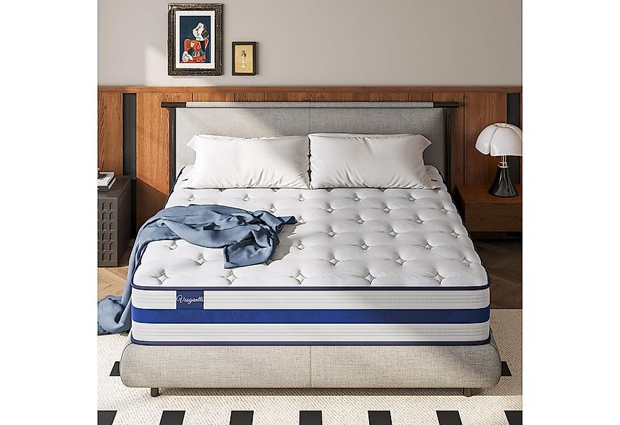 Taschenfederkernmatratze Hybridmatratzen Atmungsaktiv 7-Zonen Matratze mit günstig online kaufen