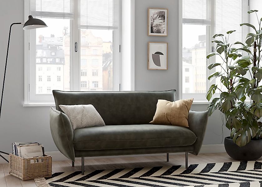 OTTO home 2-Sitzer "Stine" Besonderes Design durch Kissenoptik und Keder, b günstig online kaufen