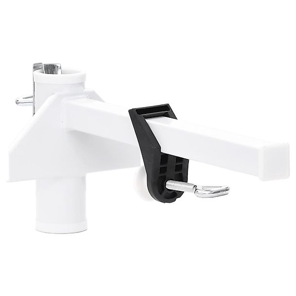 vidaXL Schirmhalter Sonnenschirmhalter für Balkon Weiß günstig online kaufen