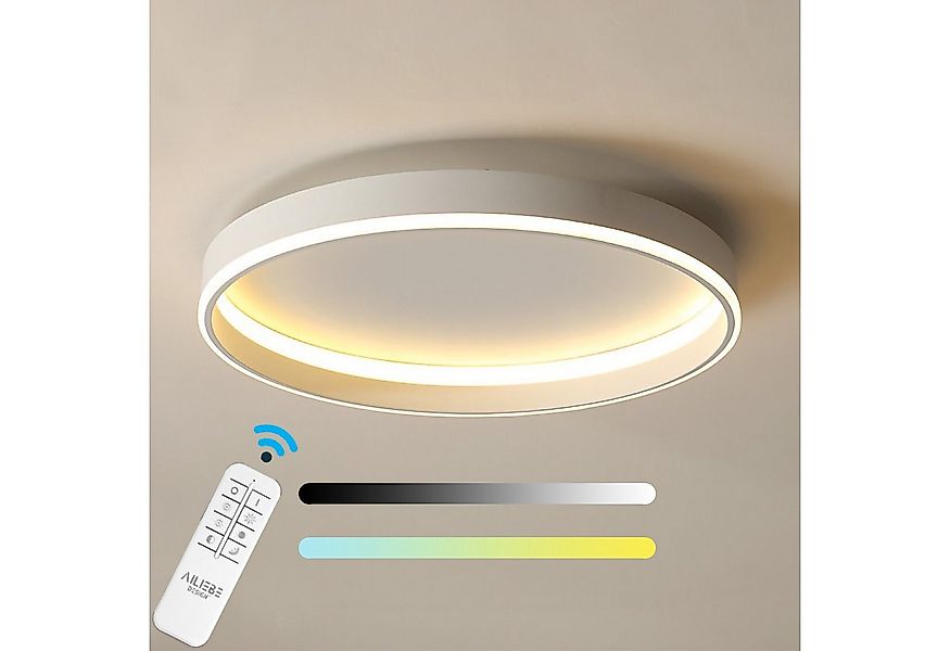 Ailiebe Design LED Deckenleuchte LED Deckenlampe, 40cm, 3800lm, dimmbar & m günstig online kaufen