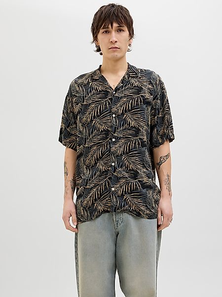 Jack & Jones Kurzarmhemd "JJEJEFF TROPICAL AOP RESORT SHIRT SS SN", mit All günstig online kaufen