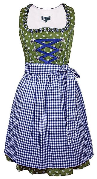 Maddox Dirndl 'Achensee' Traditionell, Olive Kobalt günstig online kaufen
