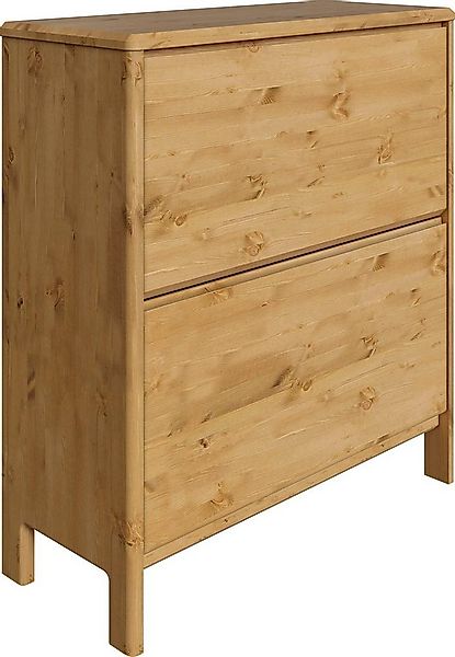 Home affaire Schuhschrank Luven FSC® zertifiziertes Massivholz, mit 2 Klapp günstig online kaufen