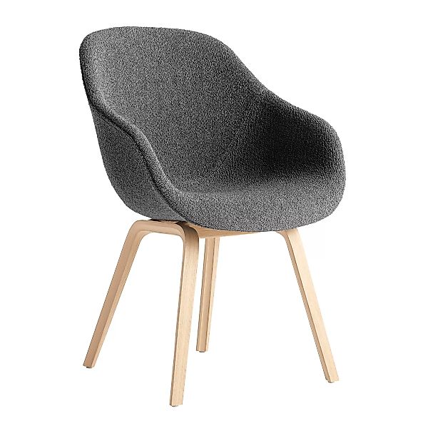 HAY - About a Chair 123 Armlehnstuhl - grau/Stoff Flamiber Charcoal 08/Gest günstig online kaufen