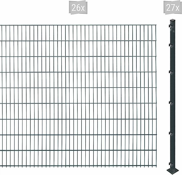 Arvotec Doppelstabmattenzaun "ESSENTIAL 183 zum Aufschrauben", Zaunhöhe 183 günstig online kaufen