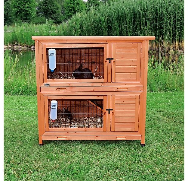 TRIXIE Kleintierstall natura Kaninchenstall, 2 Etagen 116 x 111 x 65 cm günstig online kaufen