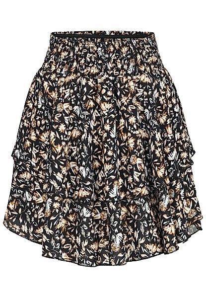 CLOUD 5IVE Sommerrock "CLOUD 5IVE Tiered Mini Skirt wit ditsy aop" 1 Stk. günstig online kaufen