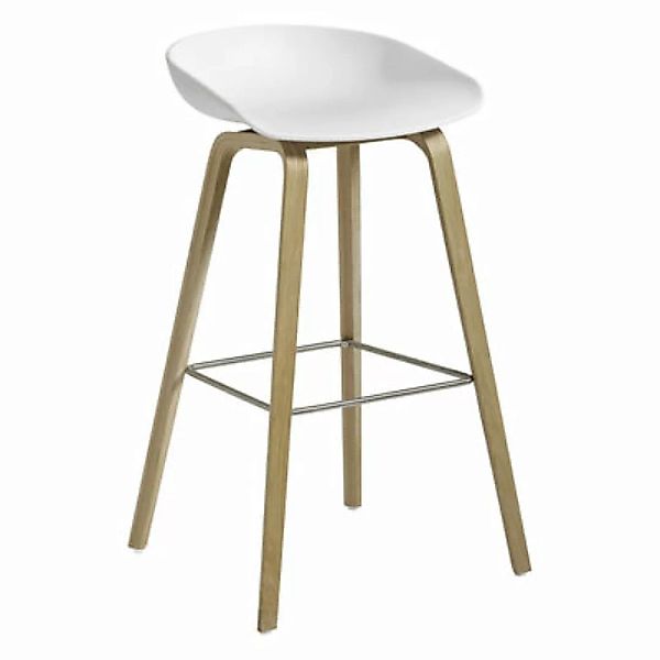 Barhocker About a stool AAS 32 HIGH plastikmaterial weiß / H 75 cm - Recyce günstig online kaufen
