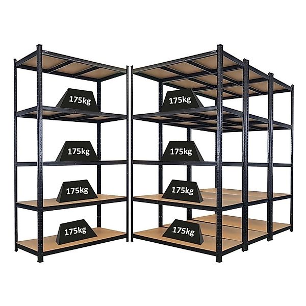 PROREGAL Mega Deal 4x Schwerlastregal Giant Ragnar HxBxT 200x120x50cm 5 Mdf günstig online kaufen