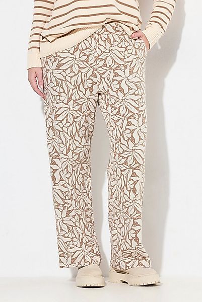 Ulla Popken Schlupfhose Strickhose Rose weites Bein Elastikbund günstig online kaufen