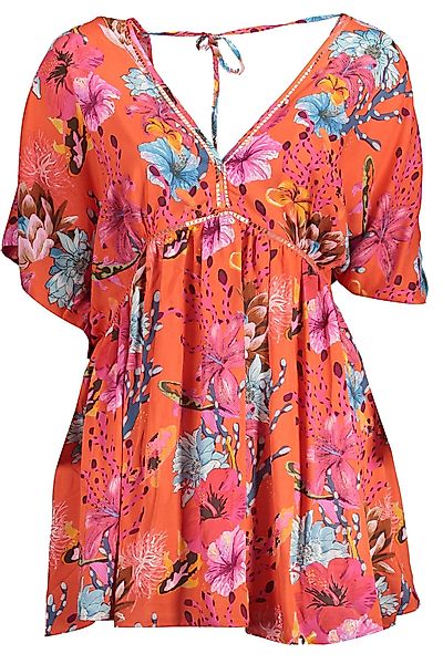 Desigual Partykleid Rotes Damenkleid mit V-Ausschnitt günstig online kaufen