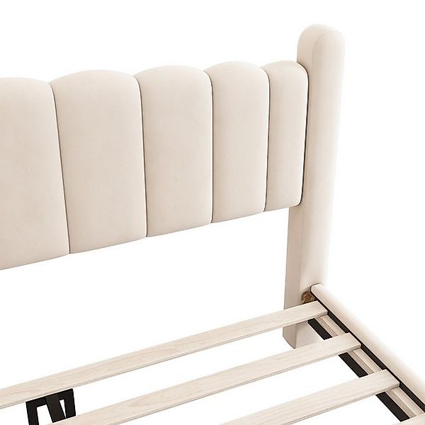STILVORA Polsterbett 160×200 Bettgestell Jugendbett mit Lattenrost,Zylindri günstig online kaufen