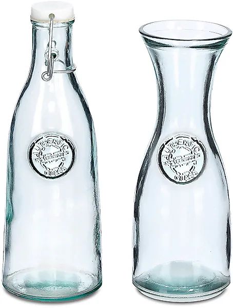 Zeller Present Karaffe, (Set, 2 tlg.), Recycled Glas günstig online kaufen