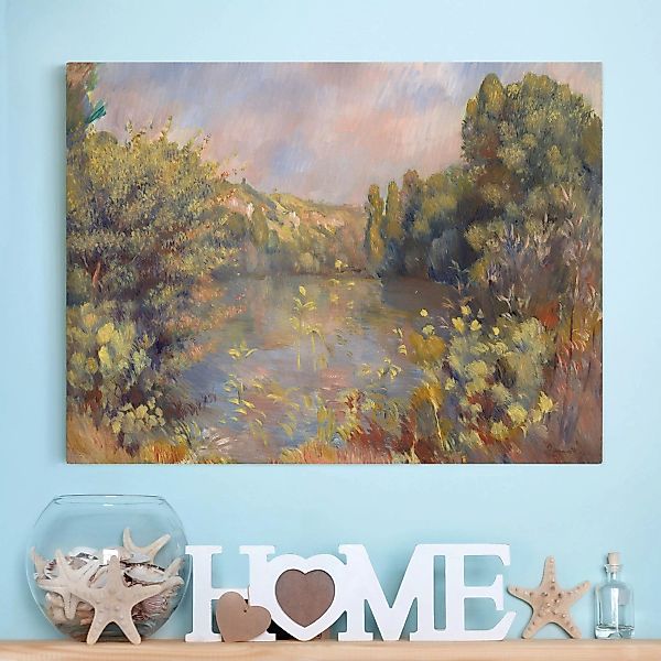 Leinwandbild Kunstdruck - Querformat Auguste Renoir - Landschaft mit See günstig online kaufen