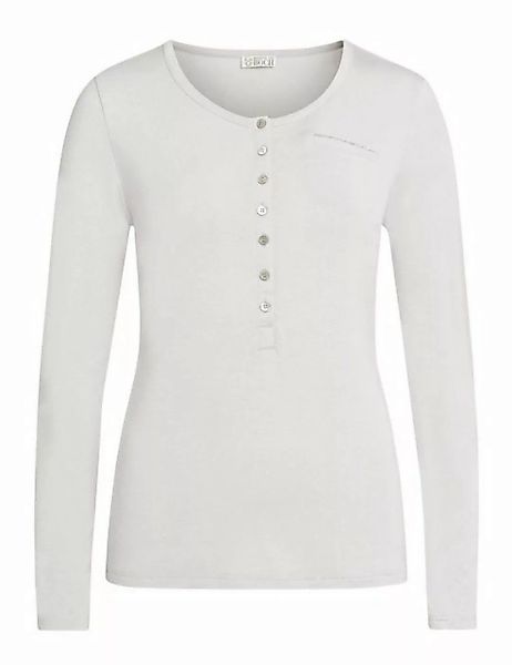 Brigitte von Boch Langarmshirt Oye Jersey-Shirt silbergrau günstig online kaufen
