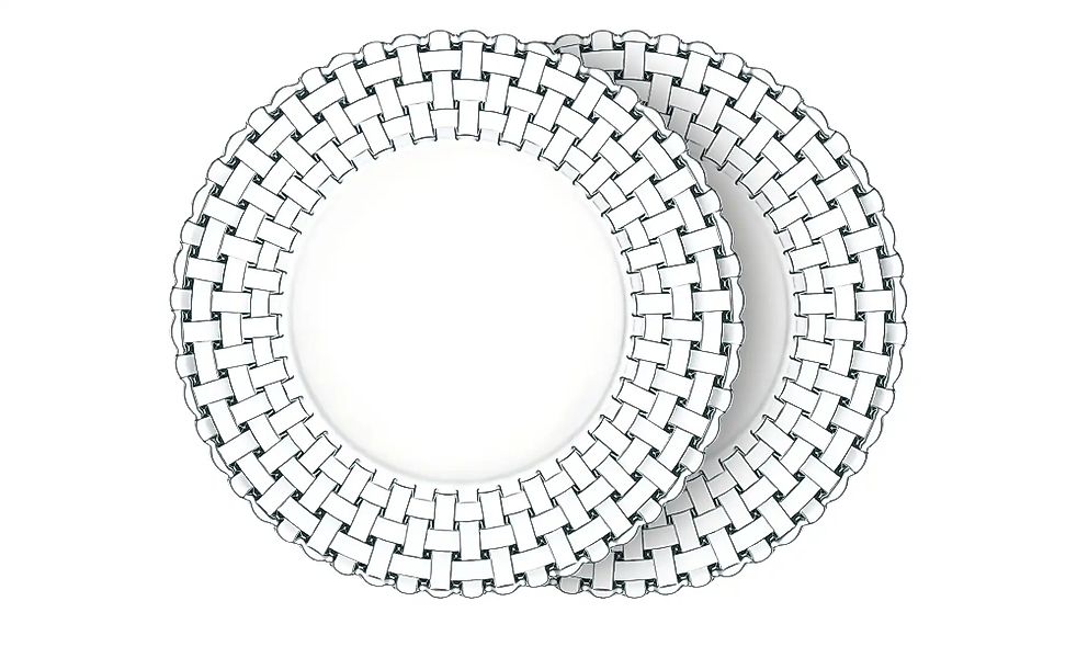 Nachtmann Teller 2er Set Bossa Nova ¦ transparent/klar ¦ Glas ¦ Maße (cm): günstig online kaufen
