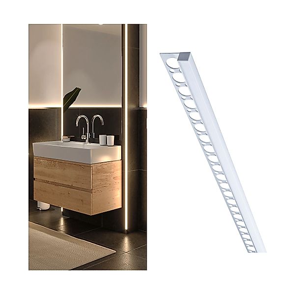 Paulmann "LumiTiles LED Strip Profil Frame 1m Alu eloxiert/Satin" günstig online kaufen