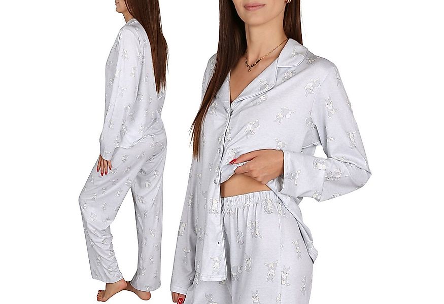 Sarcia.eu Pyjama DISNEY Klopfer Damen Pyjama Set, lange Ärmel, weite Beine, günstig online kaufen