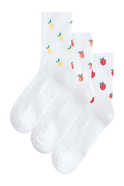 Next Kurzsocken Gerippte Sportsöckchen, Fußgewölbestütze, 3er-Pack günstig online kaufen