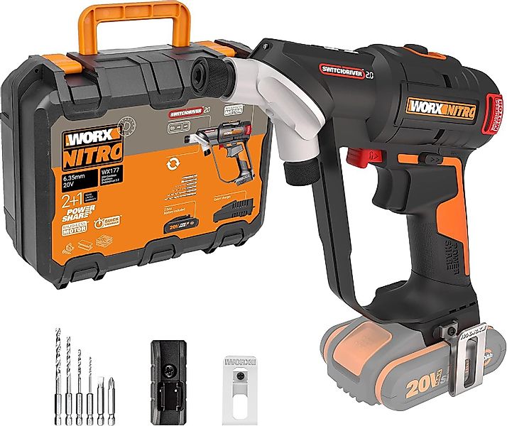 Worx Akku-Bohrschrauber Worx Akku-Bohrschrauber WX177.9 Switchdriver günstig online kaufen