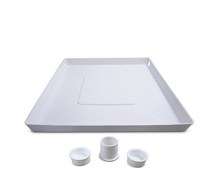 VIOKS Waschmaschinenuntergestell Bodenwanne Wanne Auffangbehälter 650 x 650 günstig online kaufen