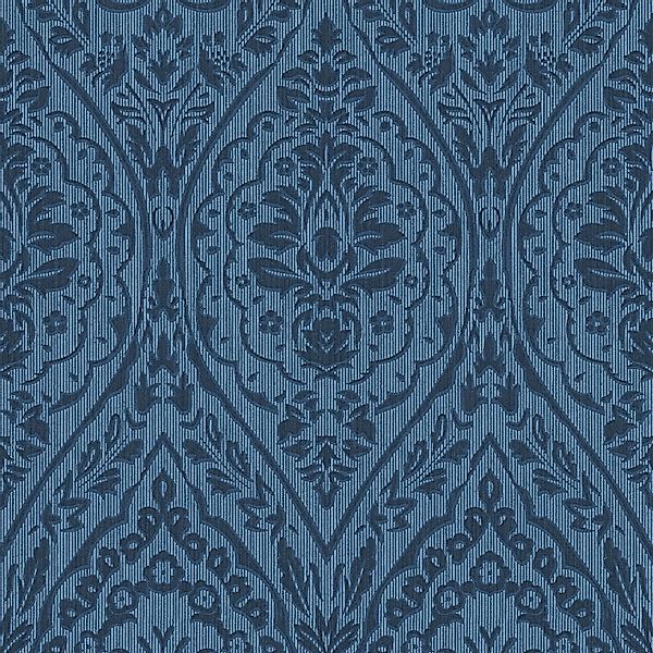 PROFHOME 961958-GU Barock Tapete Ornament Matt Blau 0,53 m x 10,05 m 5,33 m günstig online kaufen