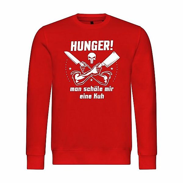 deinshirt Kapuzenpullover Herren Pullover HUNGER Man schäle mir eine Kuh Mi günstig online kaufen