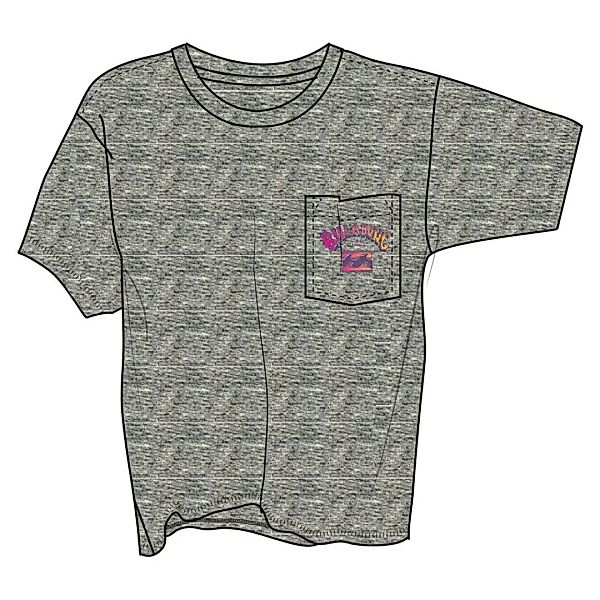 Billabong Arch Gradient Kurzärmeliges T-shirt L Grey Heather günstig online kaufen