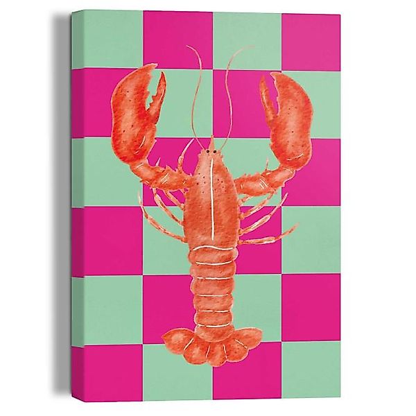 Wandbild LOBSTER CHECKERS Giclee on Canvas ca. 20x30 cm GCN96748 günstig online kaufen