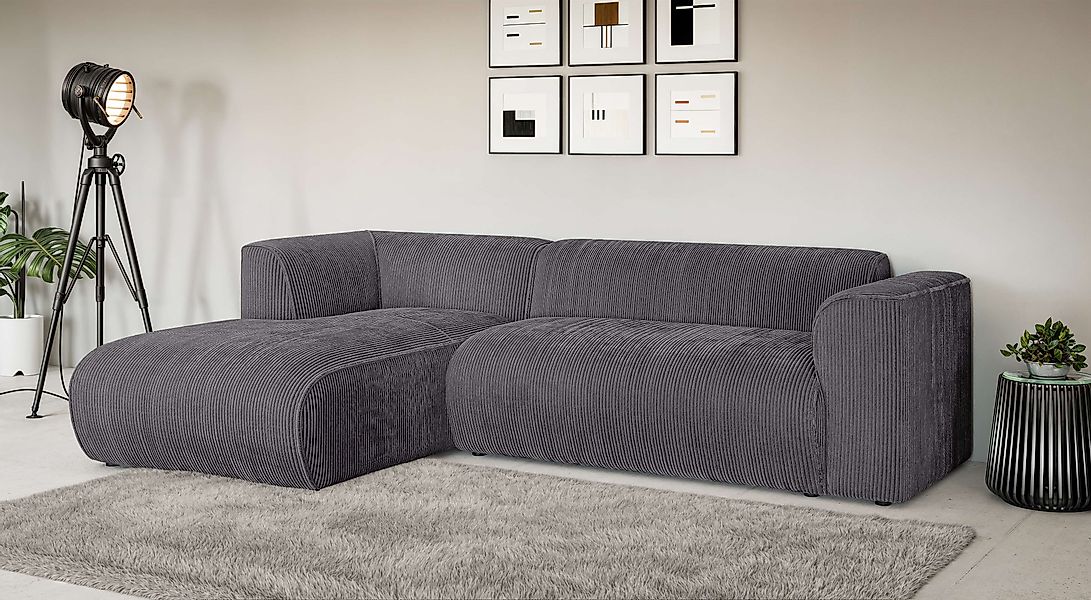 Home affaire Ecksofa »MERID L-Form (257 cm), zeitlos & stilvolles Design,« günstig online kaufen
