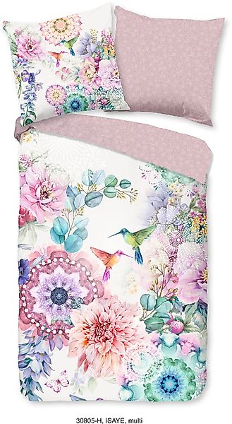 hip Wendebettwäsche "Isaye" 3 Stk. tlg. Mako-Satin, 135x200, Reißverschluss günstig online kaufen