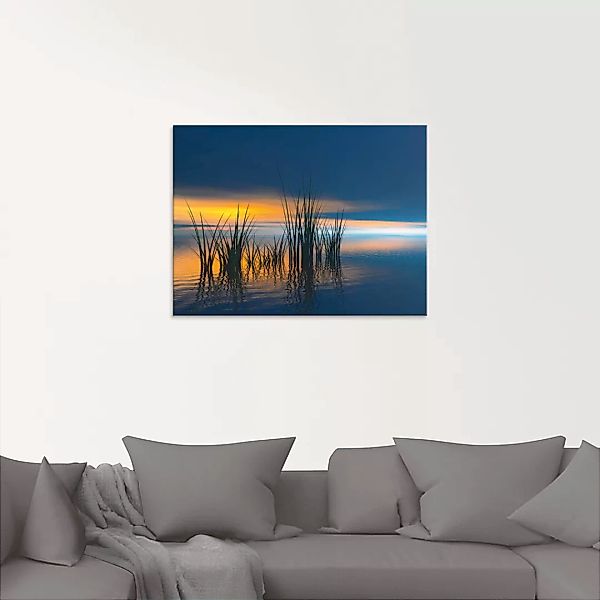 Artland Glasbild »Sonnenuntergang III«, Gewässer, (1 St.), in verschiedenen günstig online kaufen