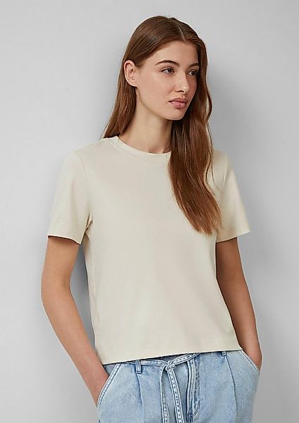 s.Oliver Kurzarmshirt T-Shirt T-Shirt aus Interlockjersey mit Rundhalsaussc günstig online kaufen