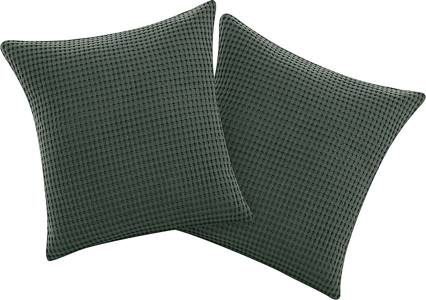 andas Kissenbezug "Greta" in Waffelpiqué Optik, in vielen Farben erhältlich günstig online kaufen