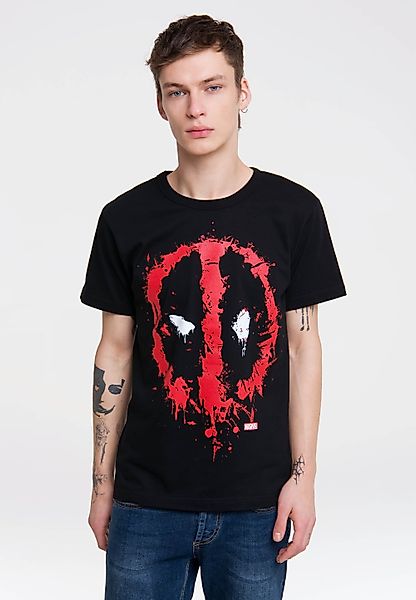 LOGOSHIRT T-Shirt Marvel Deadpool Face mit günstig online kaufen