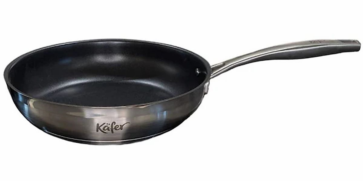 Käfer Bratpfanne »Käfer Edelstahlpfanne« Edelstahl 18/10 1 Stk. tlg. Edelst günstig online kaufen