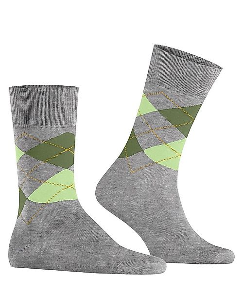 Burlington Manchester Socken Kariert Grau - Größe 40-46 günstig online kaufen